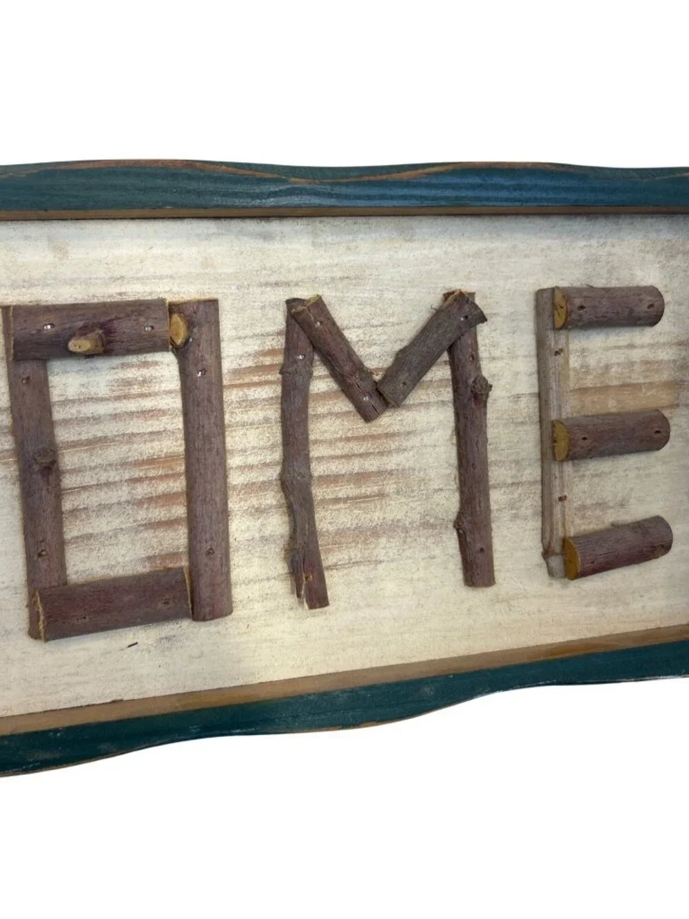 Rustic Handmade Wooden Welcome Sign Twig Lettering Wall Hanging Farmhouse